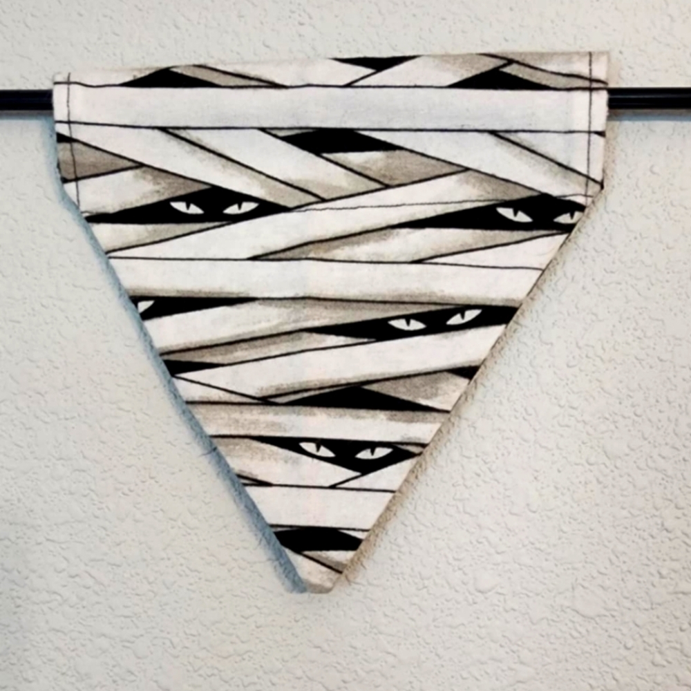 SMALL Mummy Eyes Dog Bandana